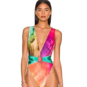 AGUA BENDITA X REVOLE INA ONE PIECE SWIM SUIT LARGE $100